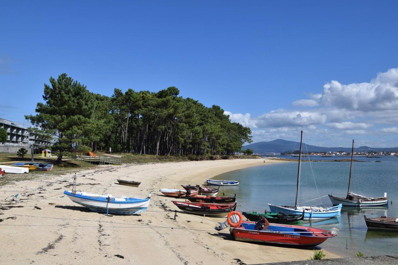 Maravilloso Apartamento De Playa En La Paradisiaca Illa De Arousa Exteriör bild